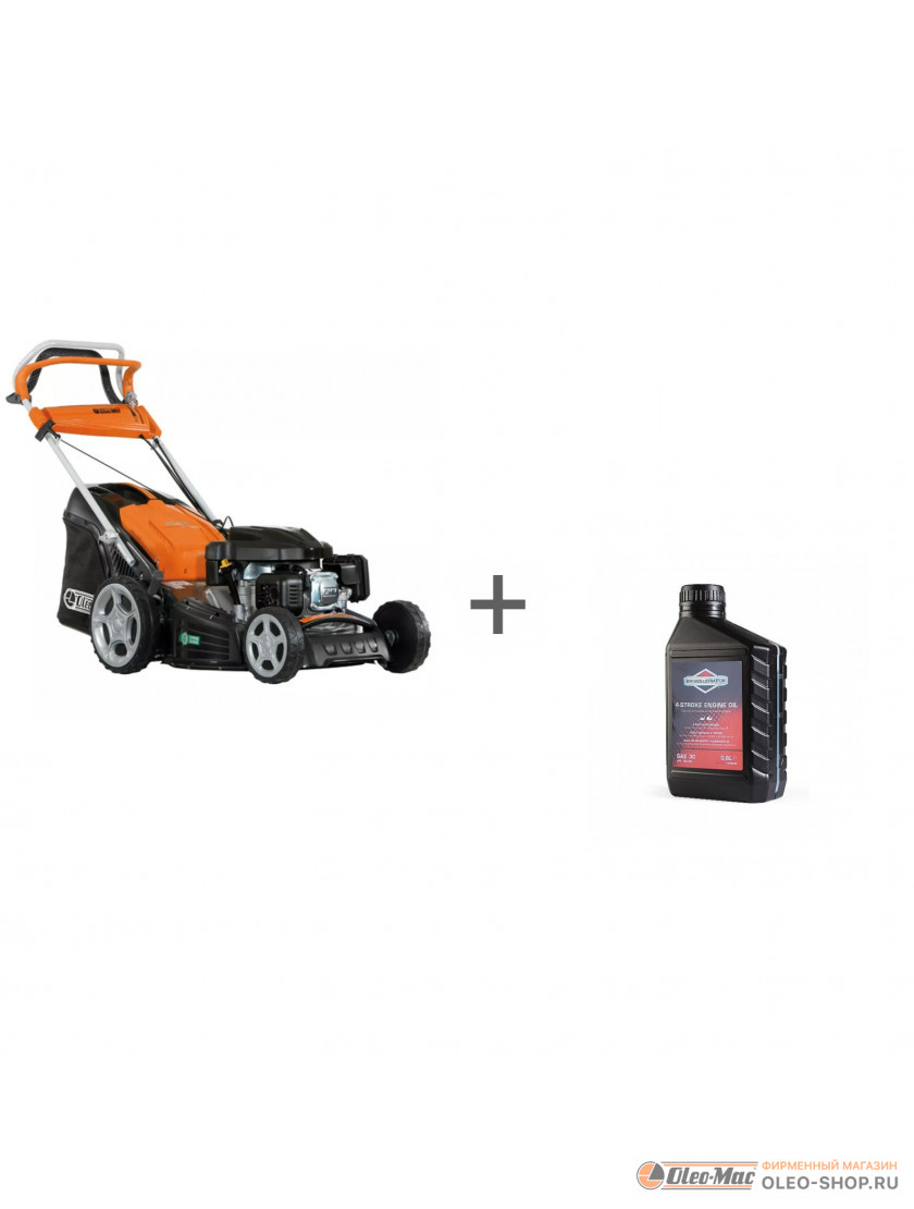Газонокосилка бензиновая Oleo-Mac G 53 TK ALLROAD PLUS 4 + Масло 0.6л в подарок