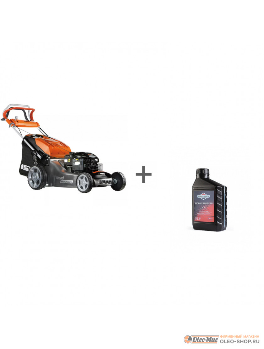 Газонокосилка бензиновая Oleo-Mac MAX 53 TBX ALLROAD ALUMINIUM + Масло 0.6л в подарок