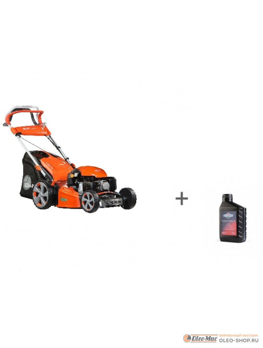 Газонокосилка бензиновая Oleo-Mac G 53 TK ALLROAD PLUS 4 + Масло 0.6л в подарок Газонокосилка бензиновая Oleo-Mac G 53 TK ALLROAD PLUS 4 + Масло 0.6л в подарок